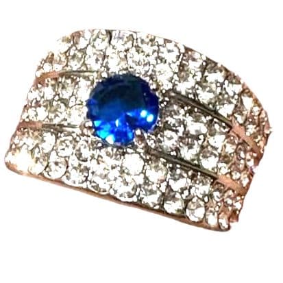 Blue Rhinestone Ring size 8 - Thumbnail 4
