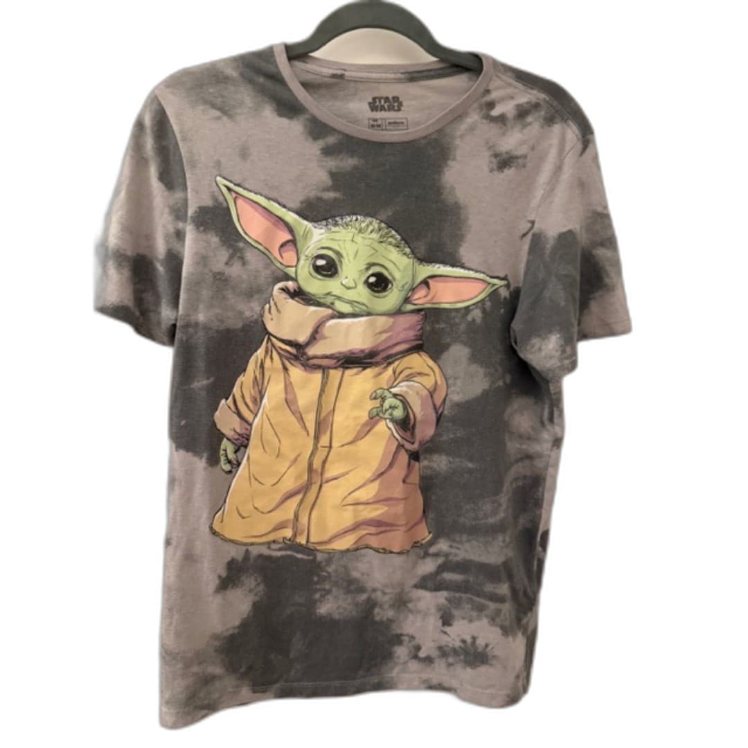 Star Wars Baby Yoda Grogu Graphic Tee Tie Dye Shirt Size M - Thumbnail 2