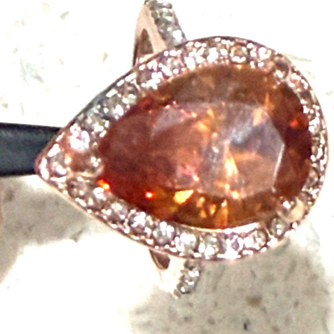 Sparkling Imitation Zirconia Ring Size : 7 - Thumbnail 5