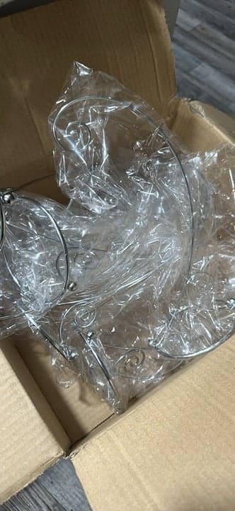 Spiral Bottom Ornament Stand, Silver New - Thumbnail 8