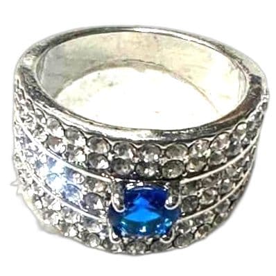 Blue Rhinestone Ring size 8 - Thumbnail 2