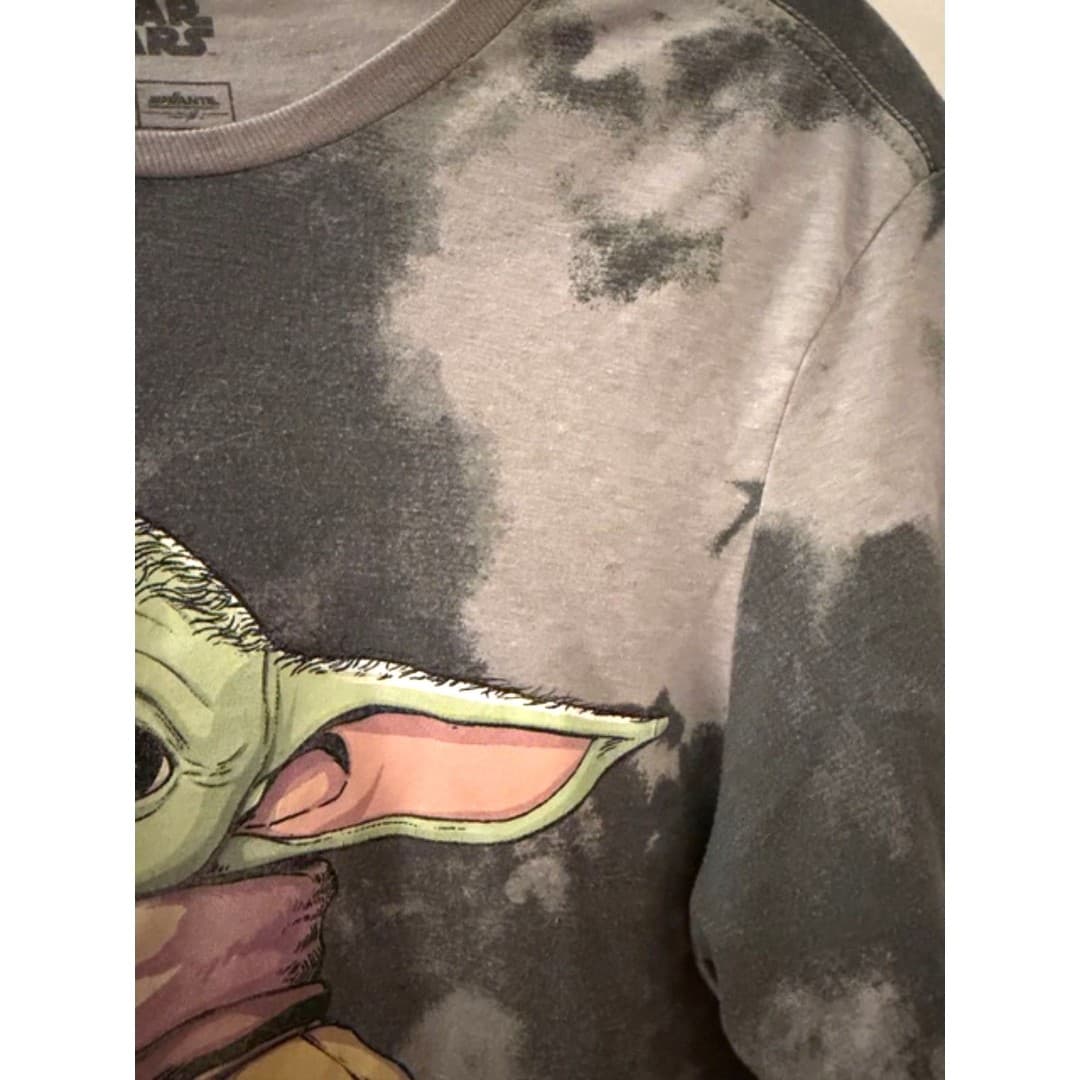 Star Wars Baby Yoda Grogu Graphic Tee Tie Dye Shirt Size M - Thumbnail 4