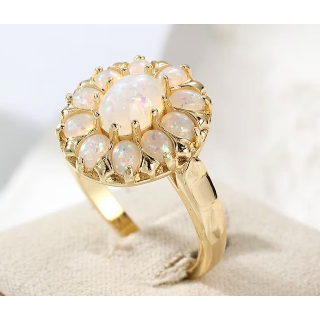 Beautiful Opal cocktail ring - Thumbnail 7