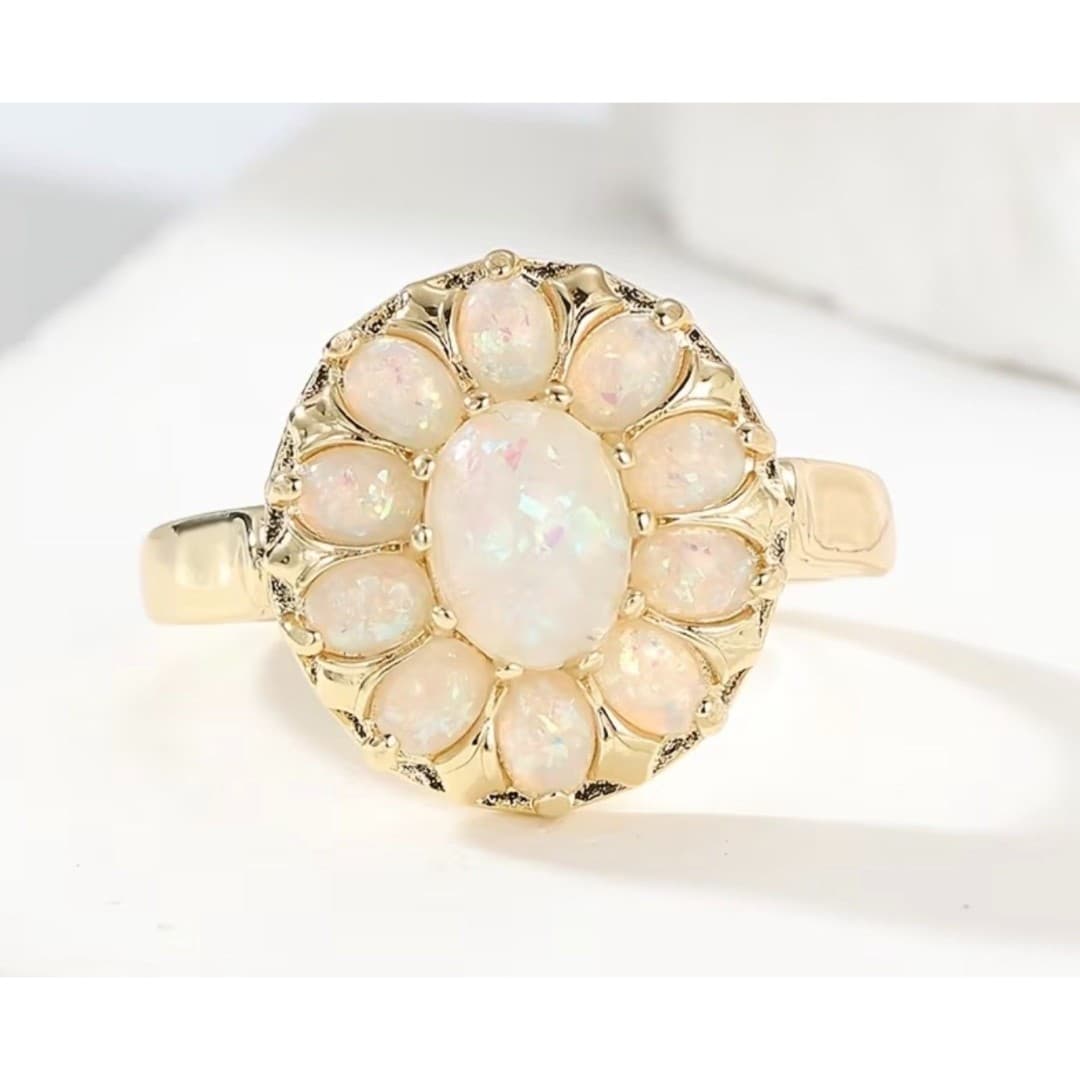 Beautiful Opal cocktail ring - Thumbnail 8