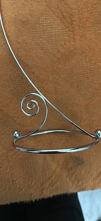 Spiral Bottom Ornament Stand, Silver New - Thumbnail 4