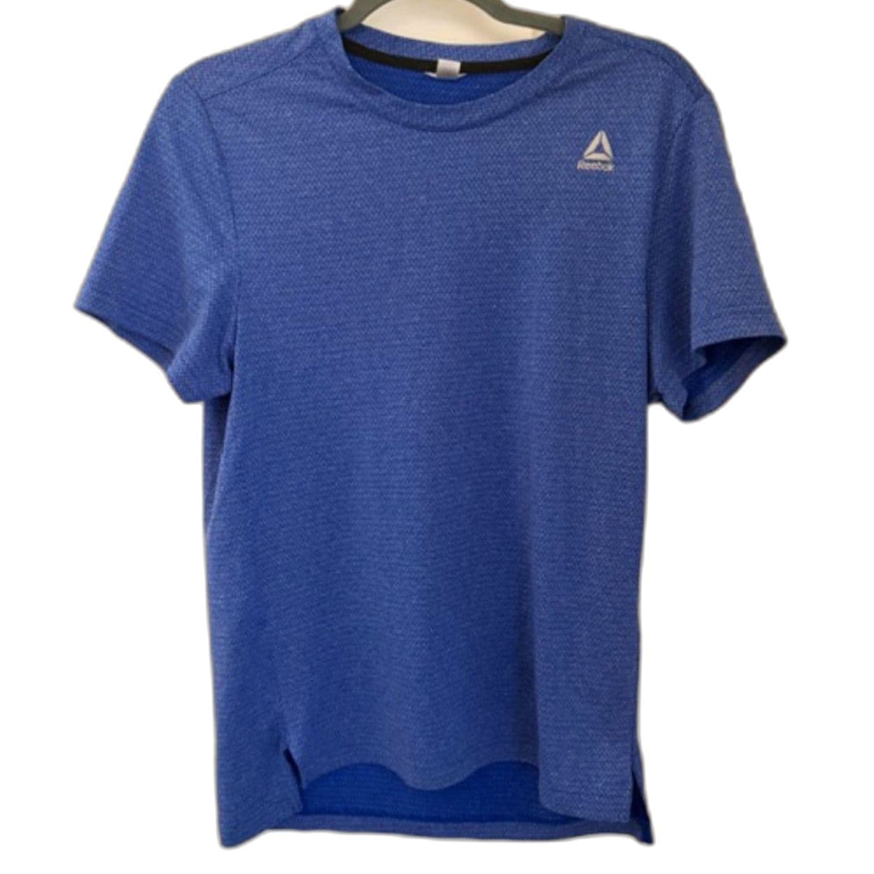 Reebok Blue Athletic Performance T-Shirt Size L Lightweight Activewear - Thumbnail 3