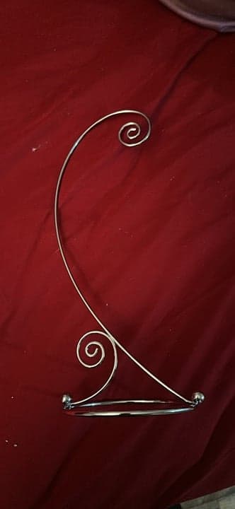 Spiral Bottom Ornament Stand, Silver New - Thumbnail 5