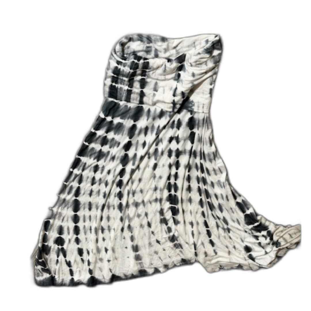 Cynthia Rowley Tie Dye Maxi Skirt Boho Flowy High Waist Skirt Size M Convertible - Thumbnail 4