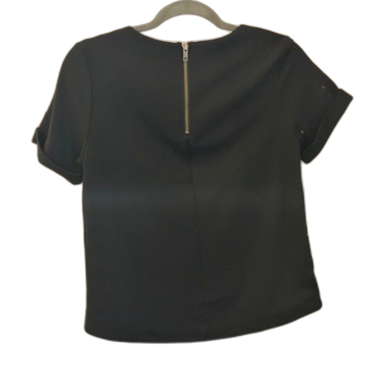 Victoria’s Secret Houndstooth Top Structured Blouse Short Sleeve XS - Thumbnail 6