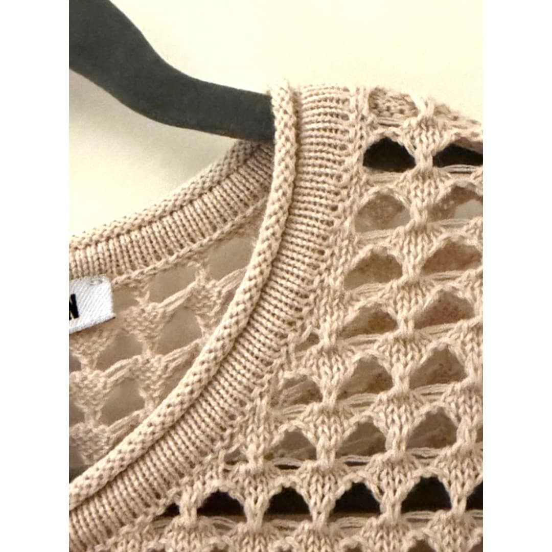 Steve Madden Crochet Knit Top Women’s Large Layering Boho Sweater - Thumbnail 8