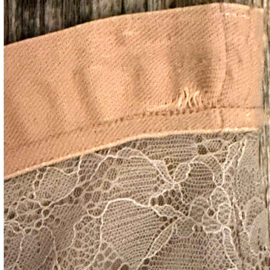 BCBG Max Azria Lace Sequin Skirt Women’s Size (S) Taupe Party Mini Skirt - Thumbnail 5