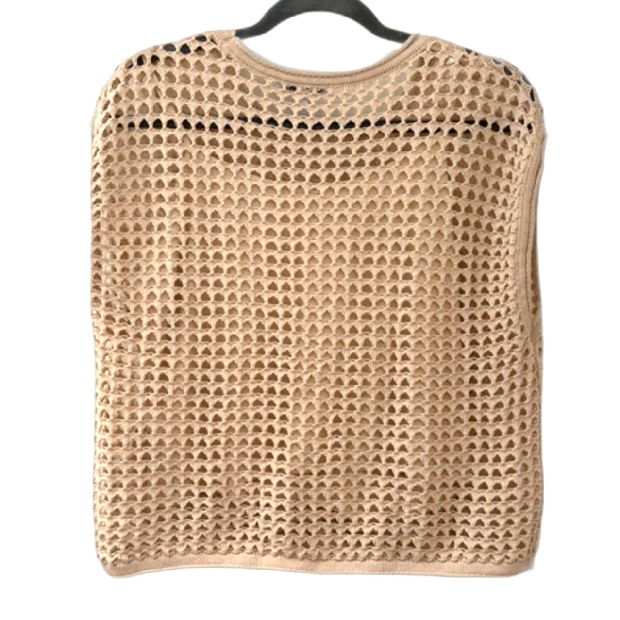 Steve Madden Crochet Knit Top Women’s Large Layering Boho Sweater - Thumbnail 4