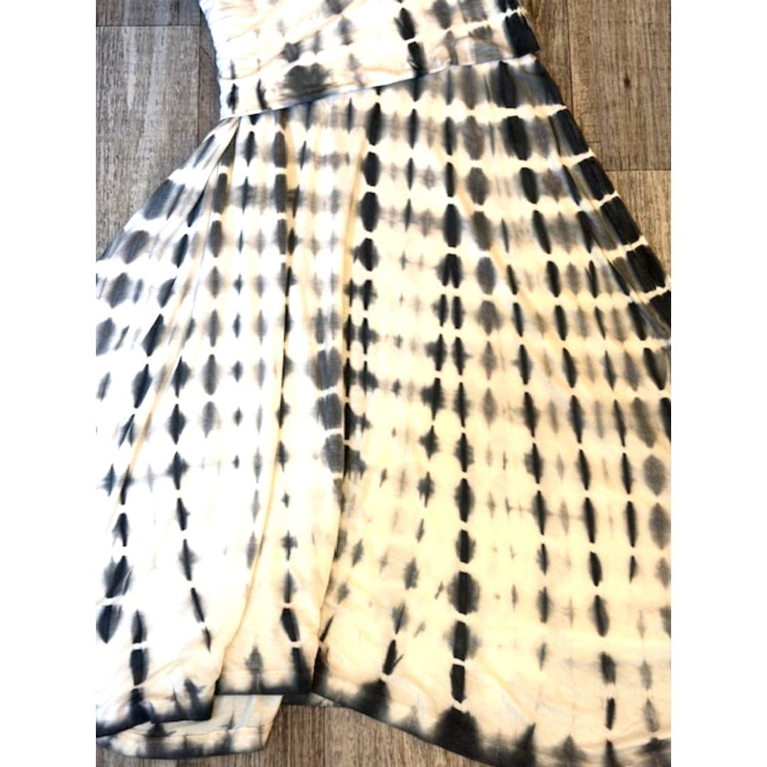 Cynthia Rowley Tie Dye Maxi Skirt Boho Flowy High Waist Skirt Size M Convertible - Thumbnail 6