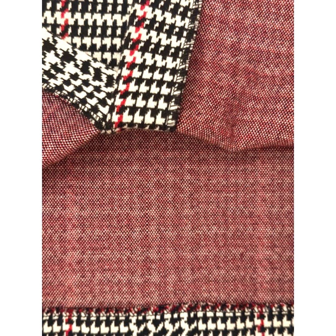 Talbots Houndstooth Plaid Skirt Faux Leather Trim Classic Career Skirt Size 4 - Thumbnail 8