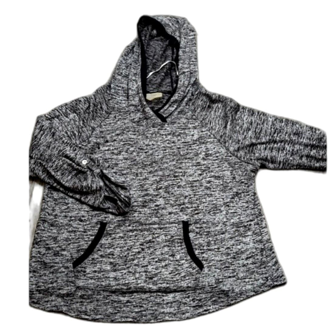 Calvin Klein Performance Hoodie Gray Marled Pullover Kangaroo Pocket Size 1XL - Thumbnail 2