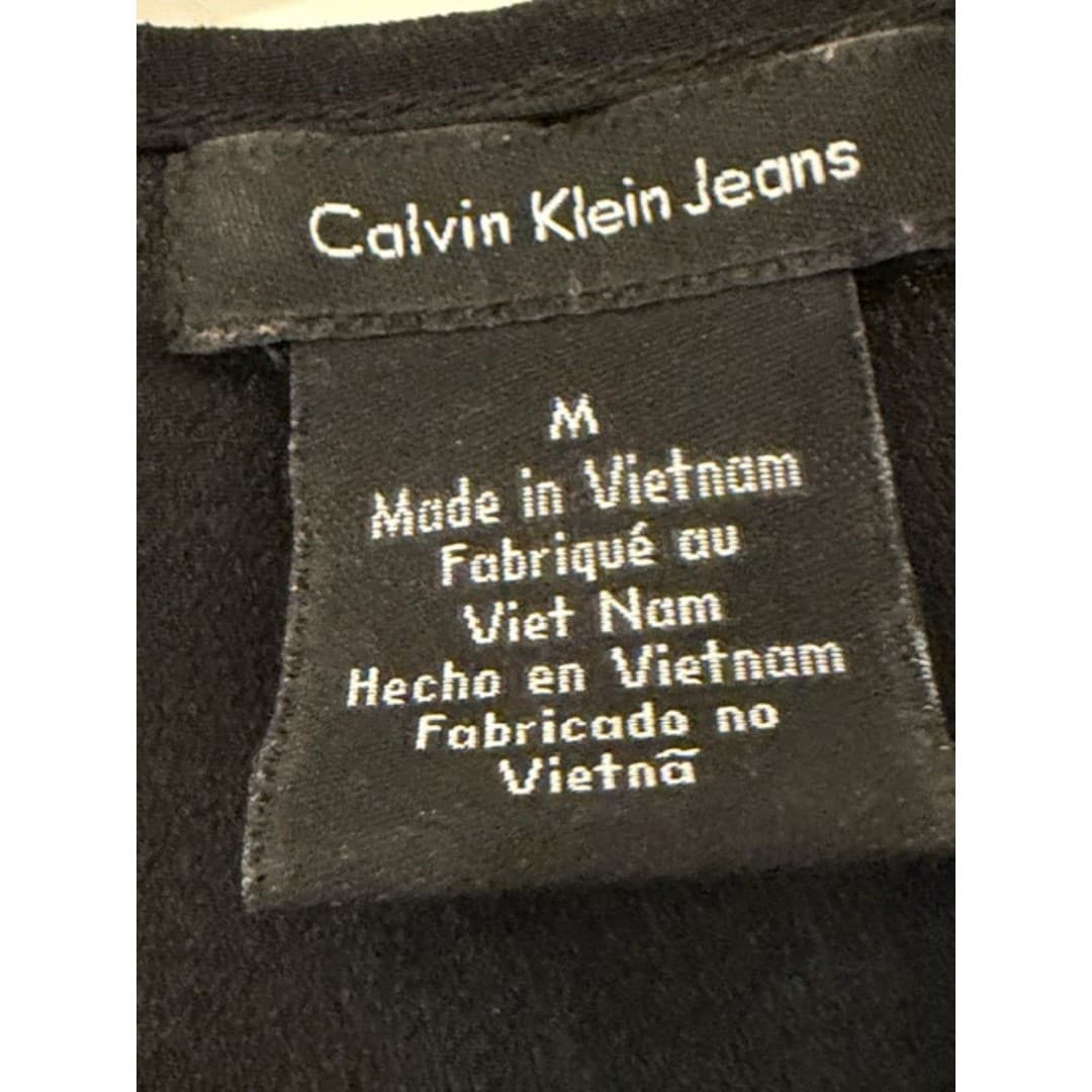 Calvin Klein Jeans Black White Print Top Short Sleeve Pocket T-shirt Size M - Thumbnail 5