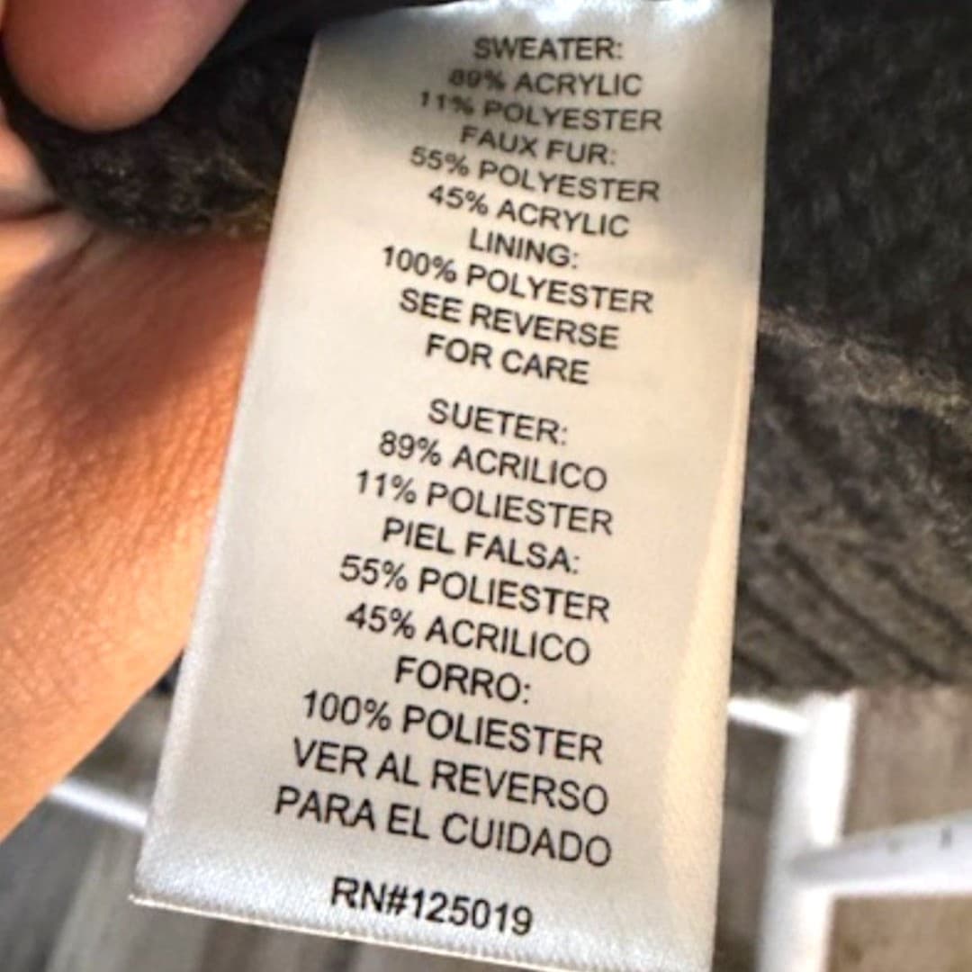 Joseph A Faux Fur Vest Brown Open Front Cozy Layer Size XS - Thumbnail 8