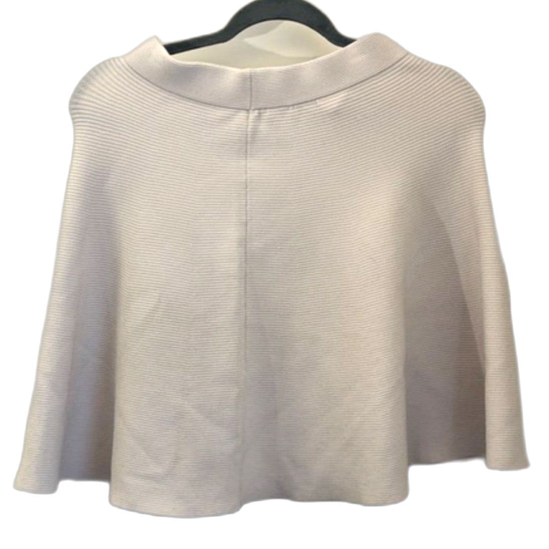 Rebecca Taylor Ribbed Knit Skirt Beige A-Line Flare XS - Image 1