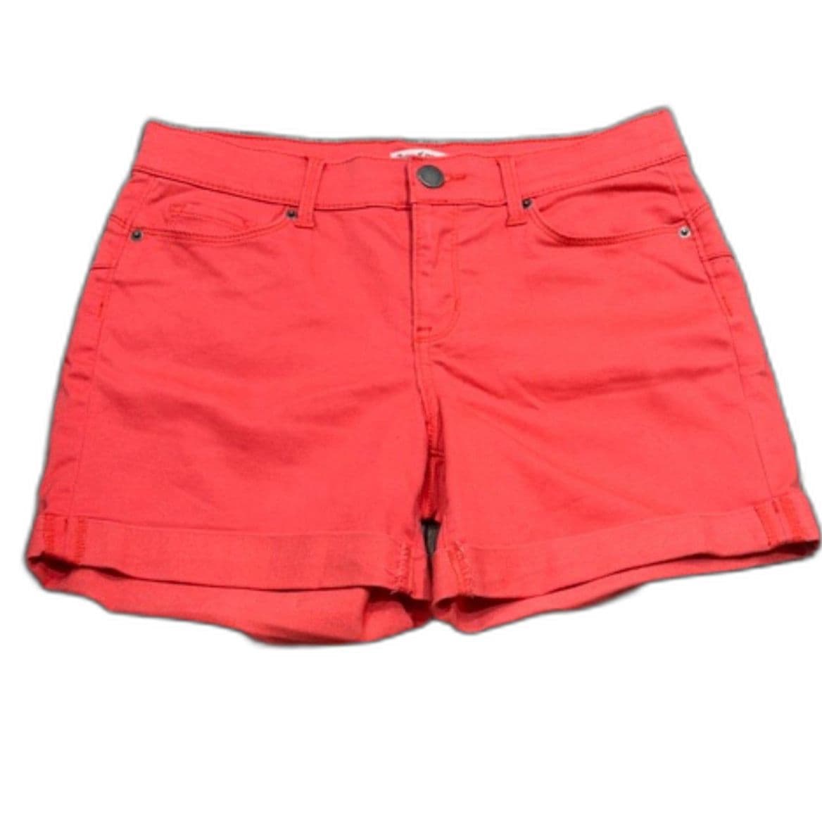 Juicy Couture Coral Shorts Size 6 Bright Summer Stretch Denim - Thumbnail 2