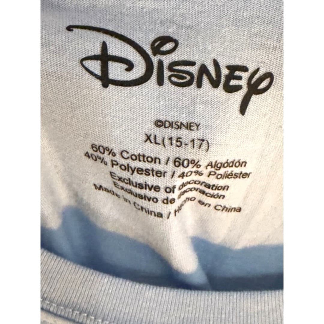 Disney Mickey Mouse Just Keep Dreaming Graphic Crocheted Top T-shirt - Thumbnail 7