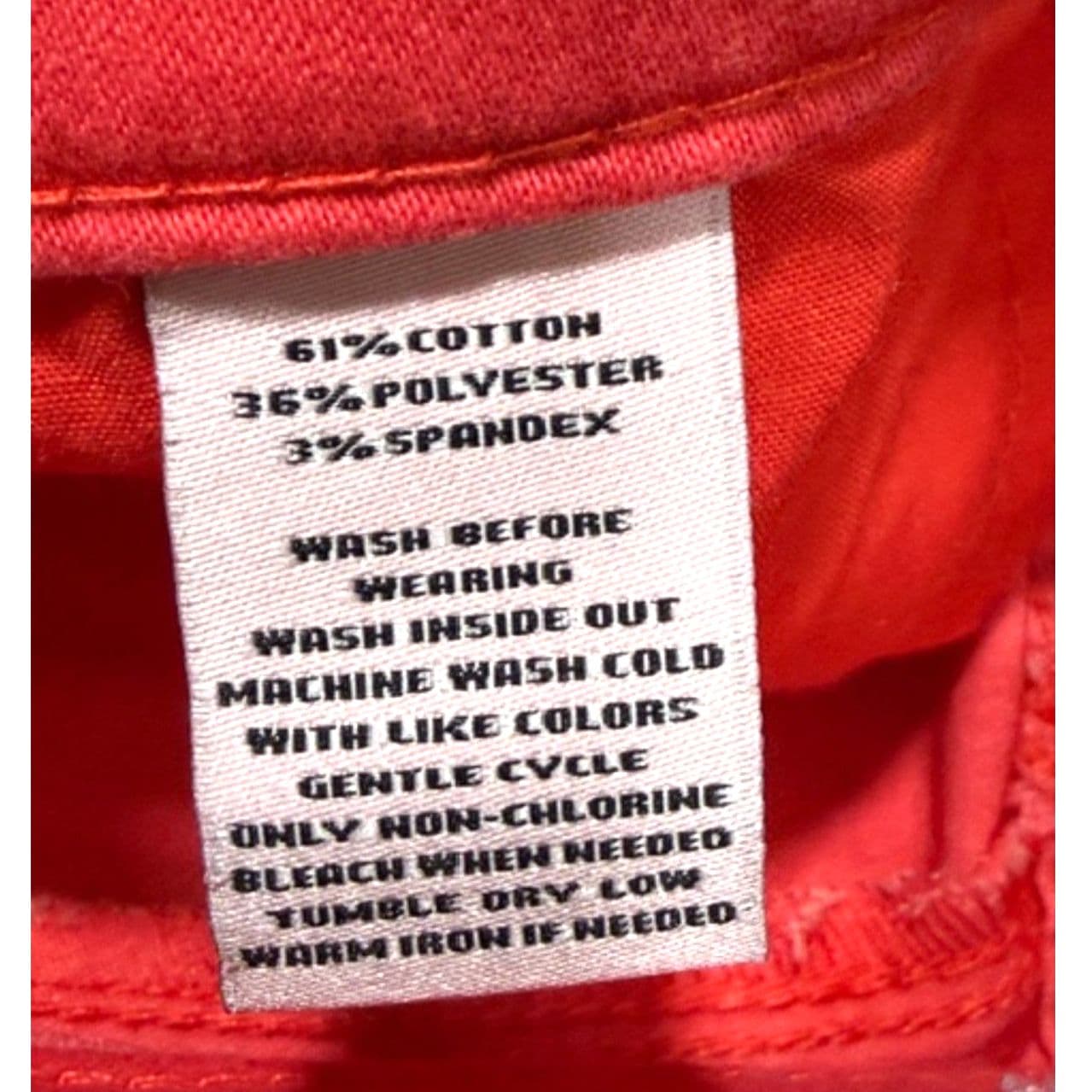 Juicy Couture Coral Shorts Size 6 Bright Summer Stretch Denim - Thumbnail 7