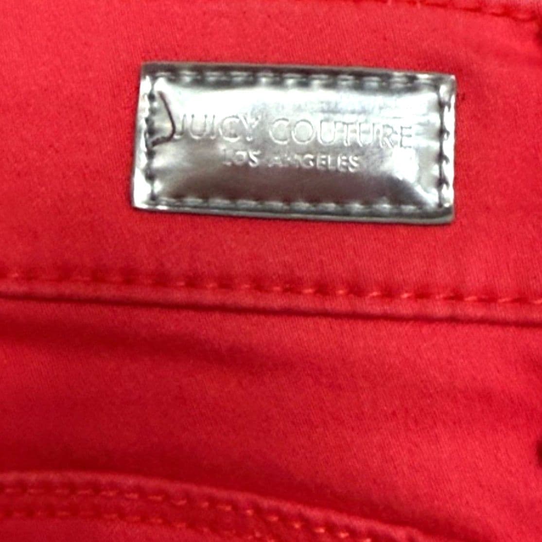 Juicy Couture Coral Shorts Size 6 Bright Summer Stretch Denim - Thumbnail 6