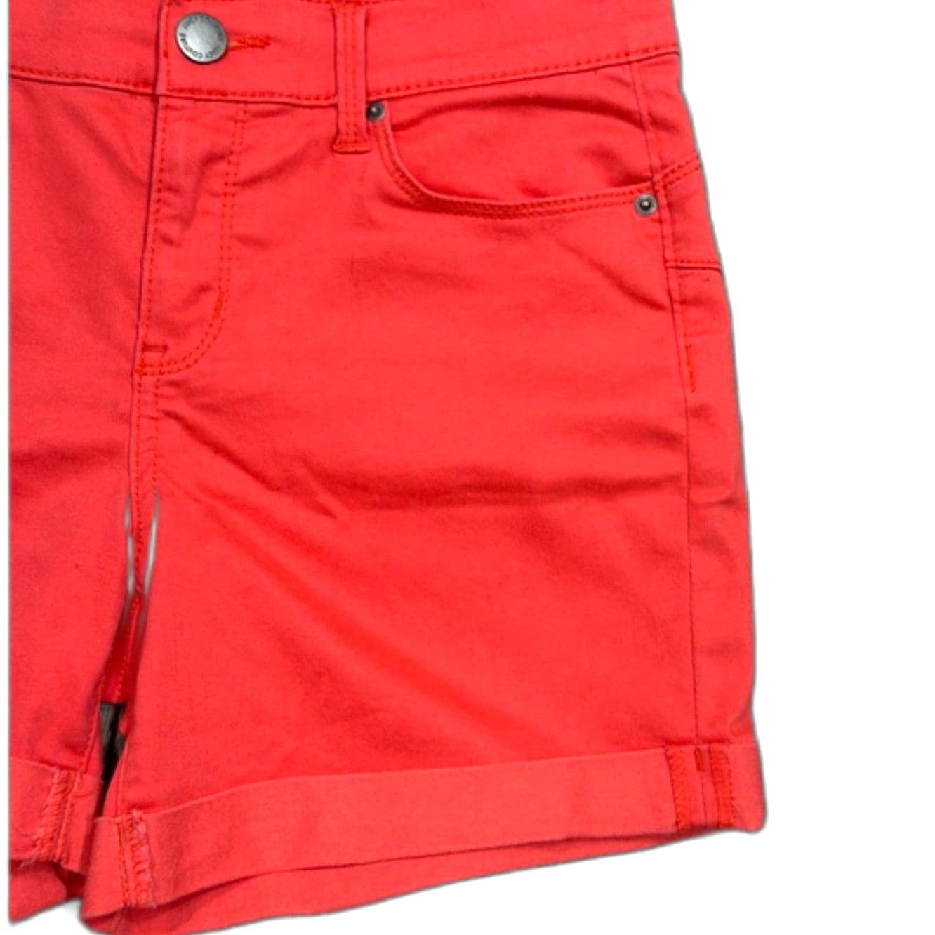 Juicy Couture Coral Shorts Size 6 Bright Summer Stretch Denim - Thumbnail 3