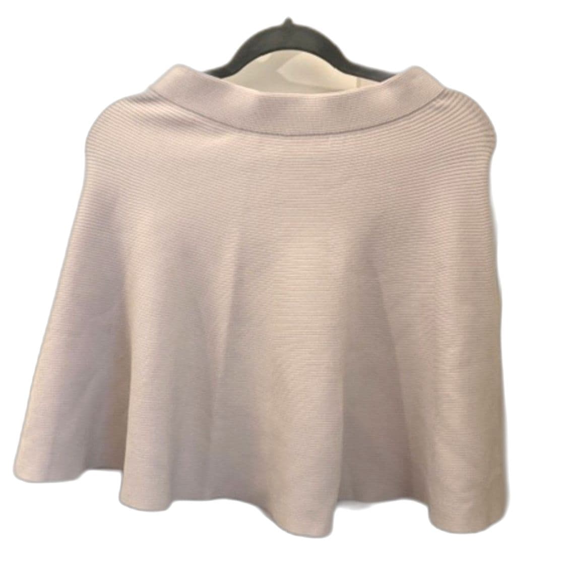 Rebecca Taylor Ribbed Knit Skirt Beige A-Line Flare XS - Thumbnail 2