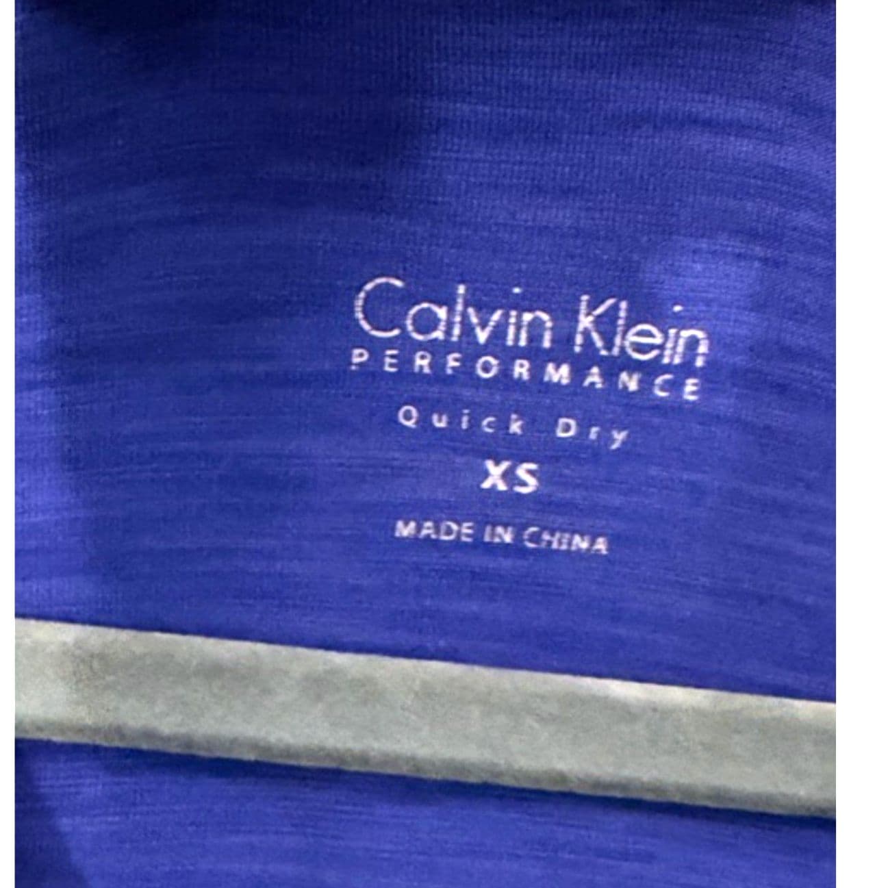 Calvin Klein Performance Blue Hoodie Top Quick Dry Long Sleeve Size XS - Thumbnail 8