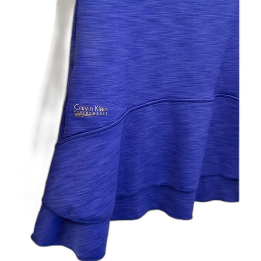 Calvin Klein Performance Blue Hoodie Top Quick Dry Long Sleeve Size XS - Thumbnail 5