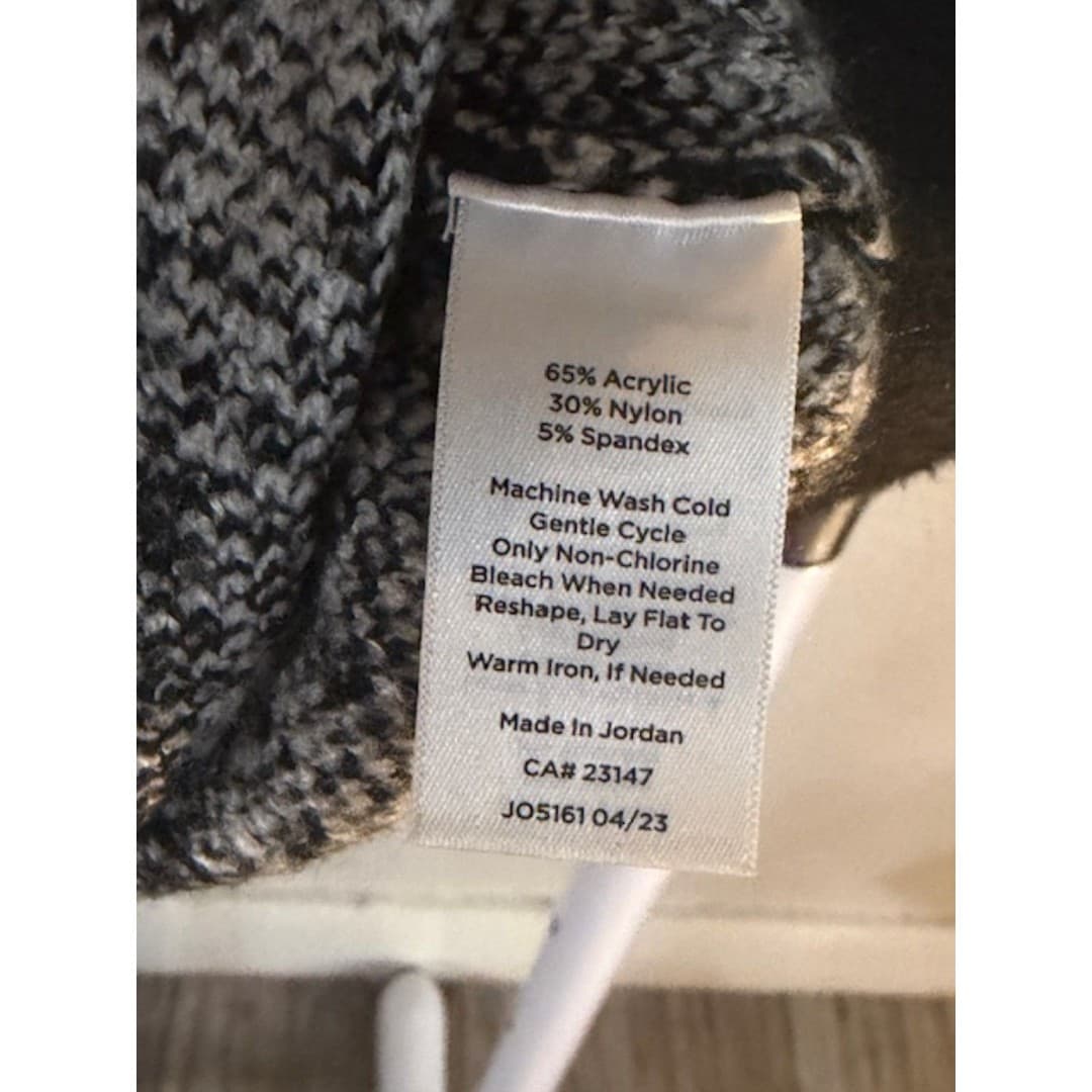 Talbots Plaid Cardigan Black White Button Front Classic Preppy Size S - Thumbnail 9