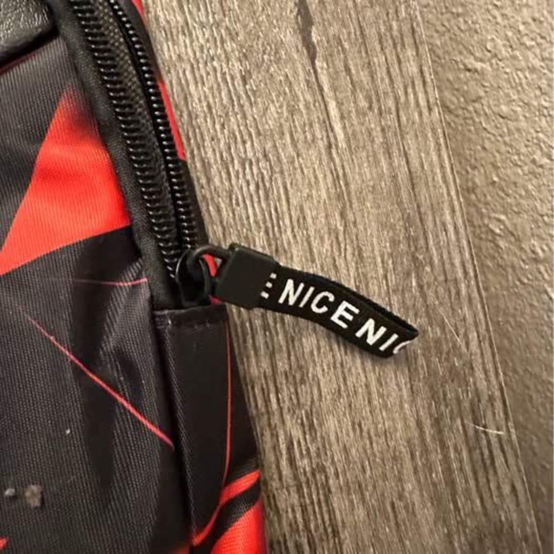 Red and Black Unisex Sling Bag - Thumbnail 6