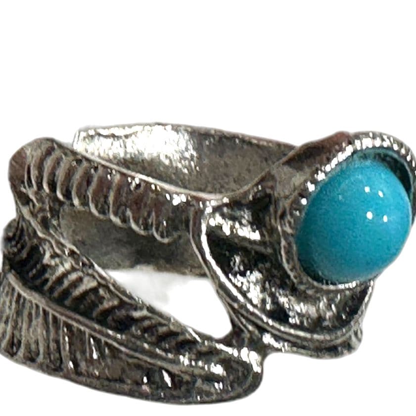 Beautiful (Silver Color )Turquoise Ring - Thumbnail 2