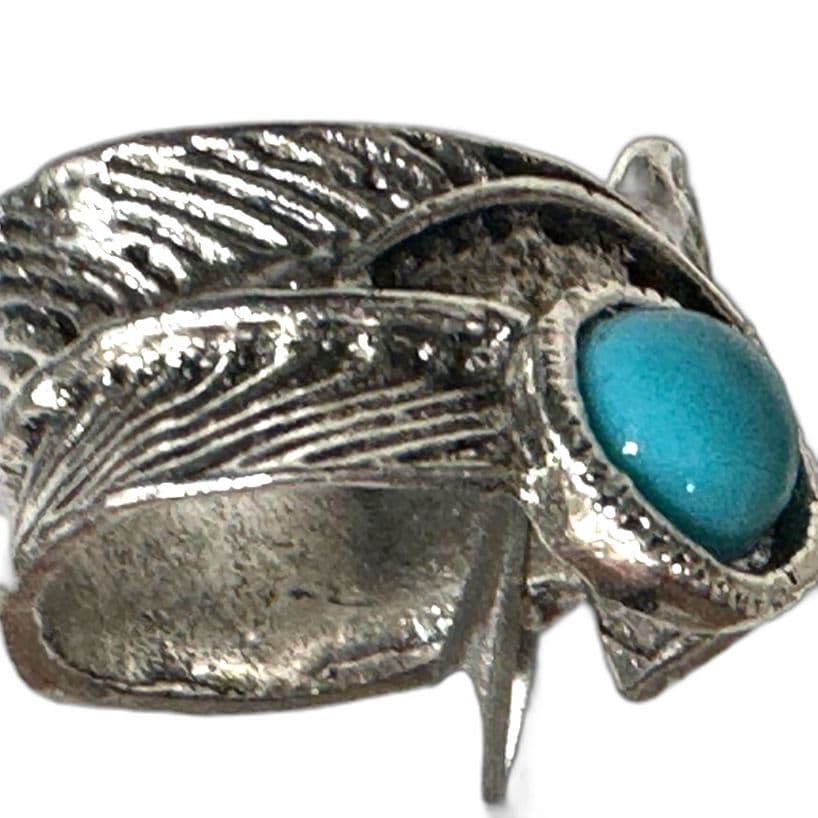 Beautiful (Silver Color )Turquoise Ring - Thumbnail 4