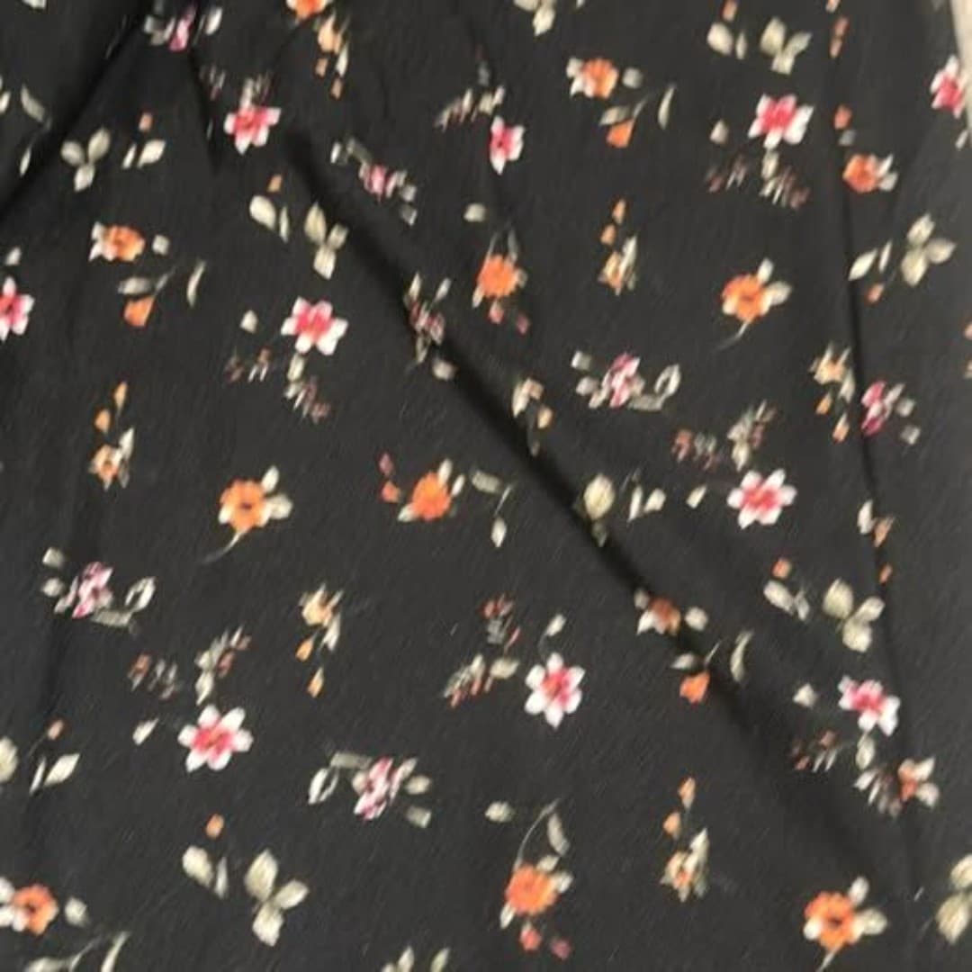 Elastic waistband pants with flower design - Thumbnail 3