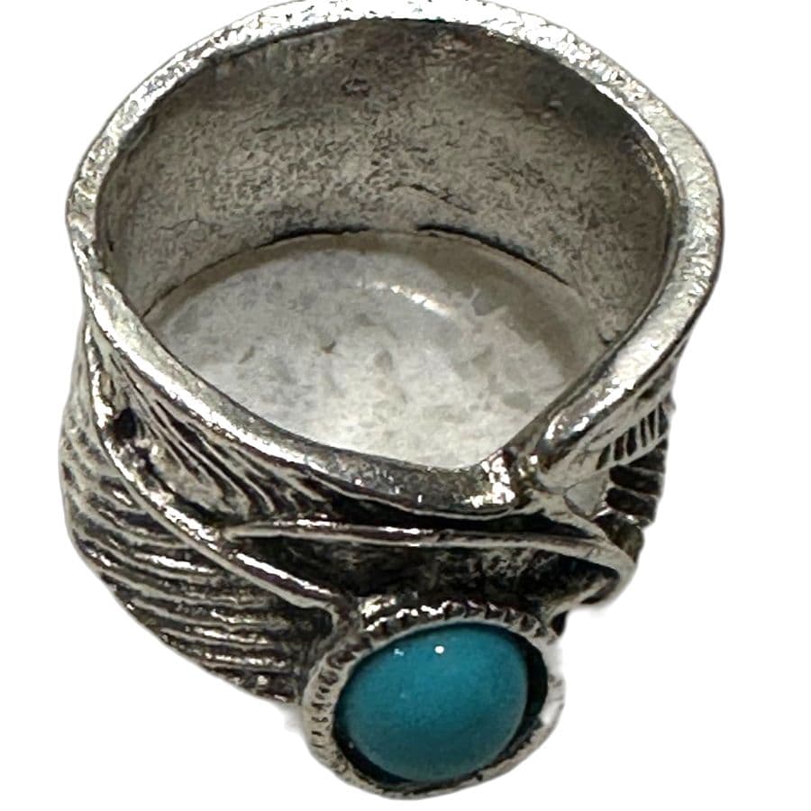 Beautiful (Silver Color )Turquoise Ring - Thumbnail 3