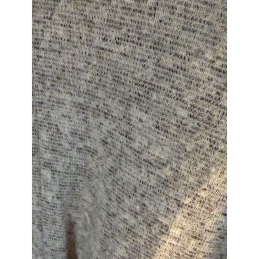 Caution to the Wind Gray Twist Front Crop Top Long Sleeve Soft Knit - Thumbnail 6