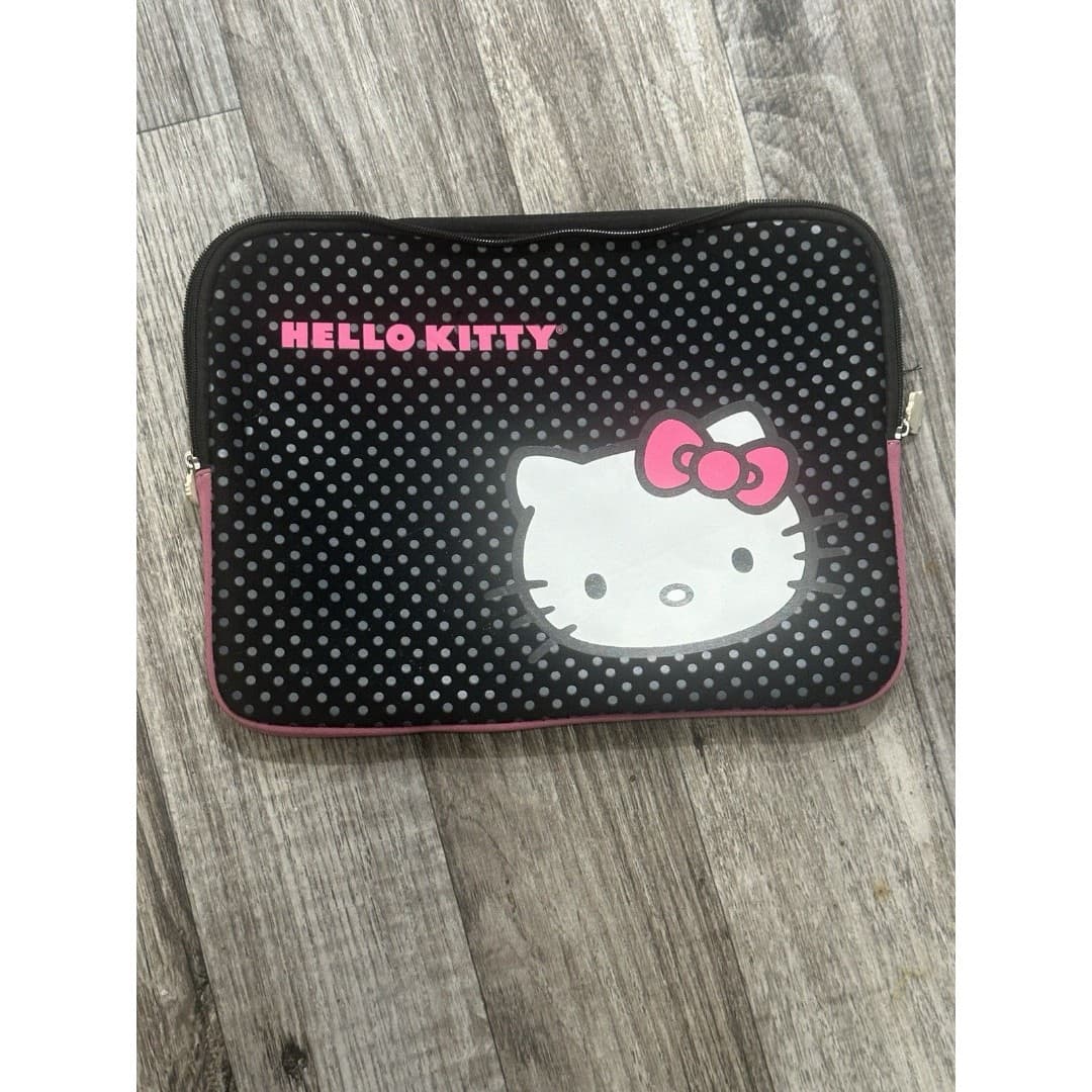 Hello Kitty Laptop Sleeve Black/Pink Original - Thumbnail 3