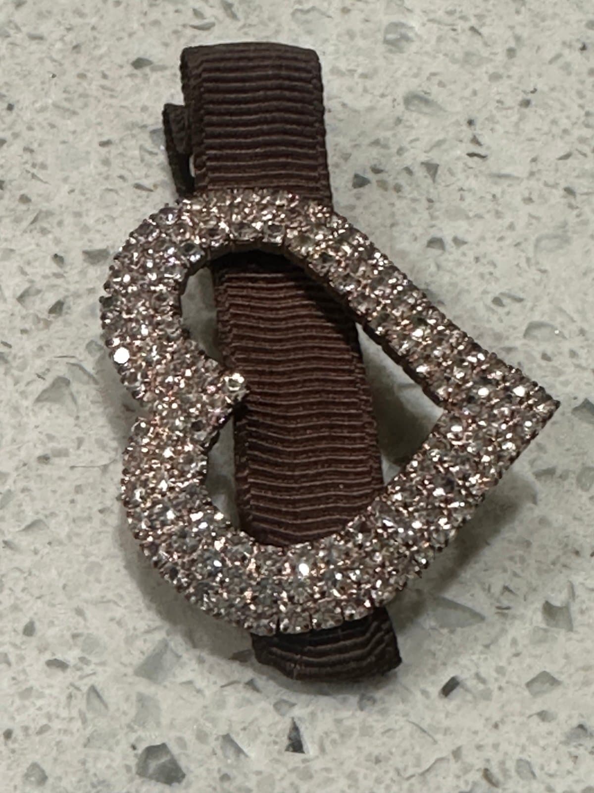 Hair Pin with Rhinestone heart - Thumbnail 3