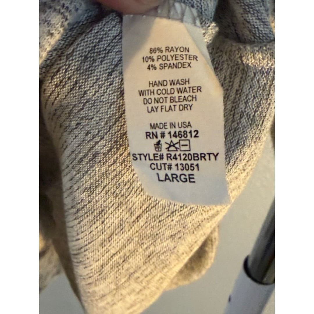 Caution to the Wind Gray Twist Front Crop Top Long Sleeve Soft Knit - Thumbnail 5