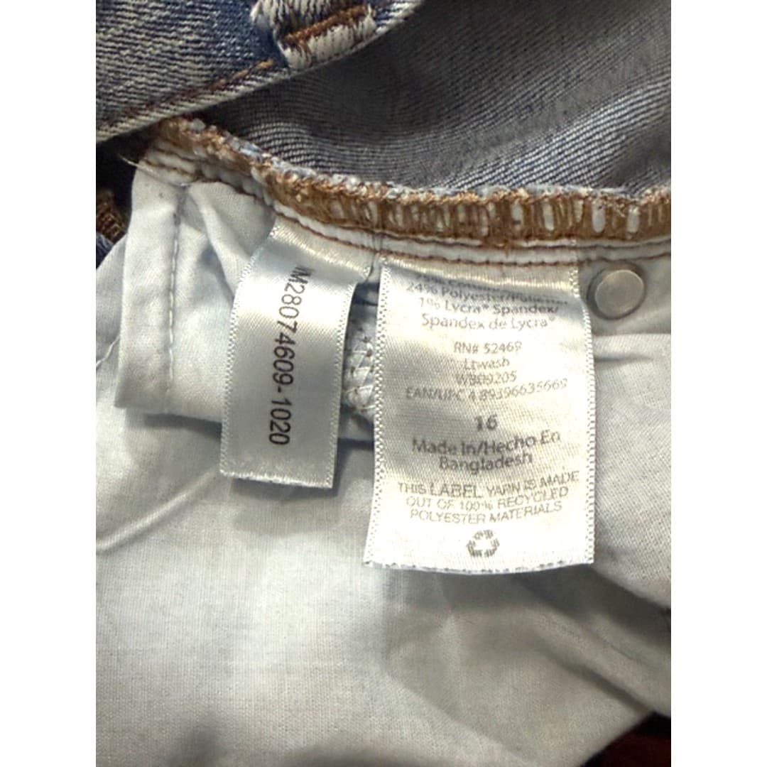 Wonder Nation Slim Jeans Size 16 Light Wash Stretch Denim Boys - Thumbnail 6