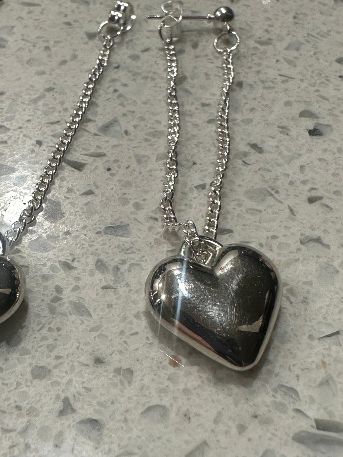 Women'S Elegant Minimalist Heart-Shaped Dangle Earrings - Thumbnail 4