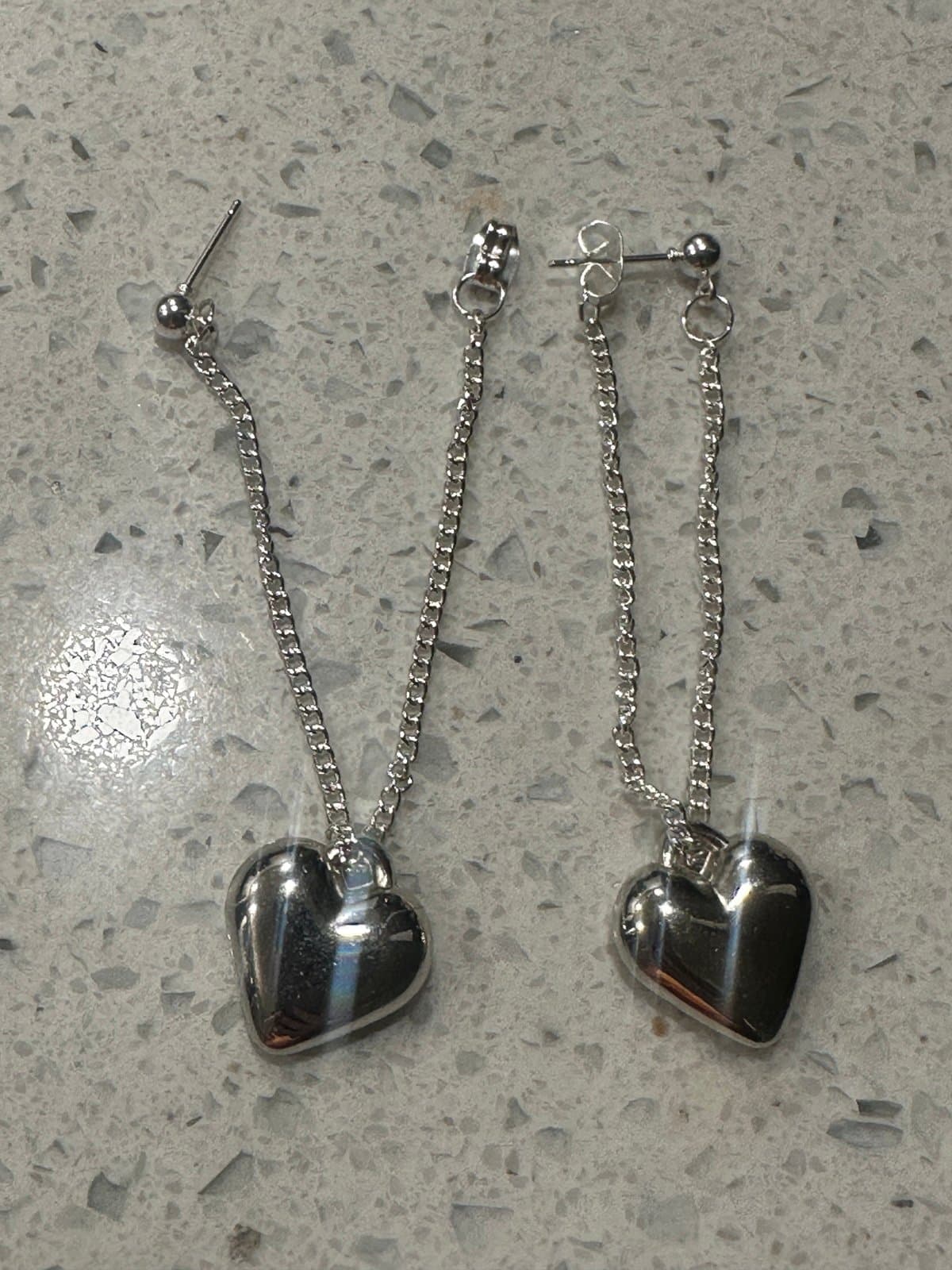 Women'S Elegant Minimalist Heart-Shaped Dangle Earrings - Thumbnail 8