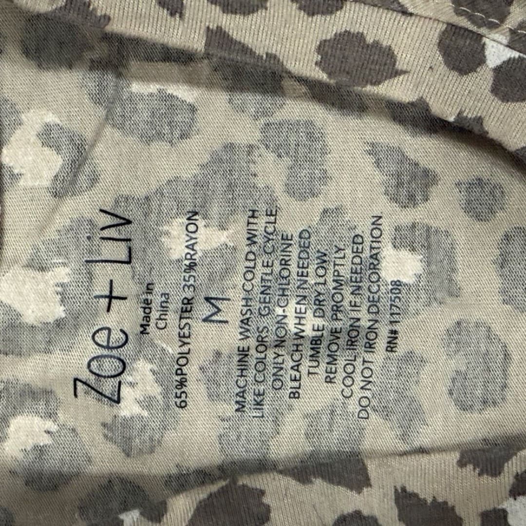 Zoe + Liv Animal Print Top - Thumbnail 4
