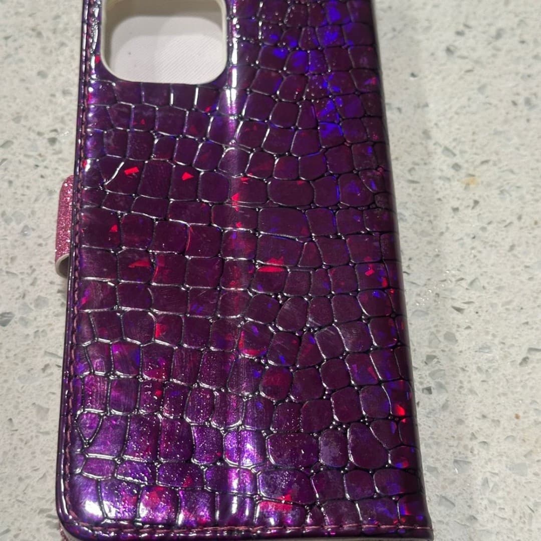 Case for iPhone 14 Pro Max/14 Pro Crocodile Pattern Shell with Card Slot - Thumbnail 7