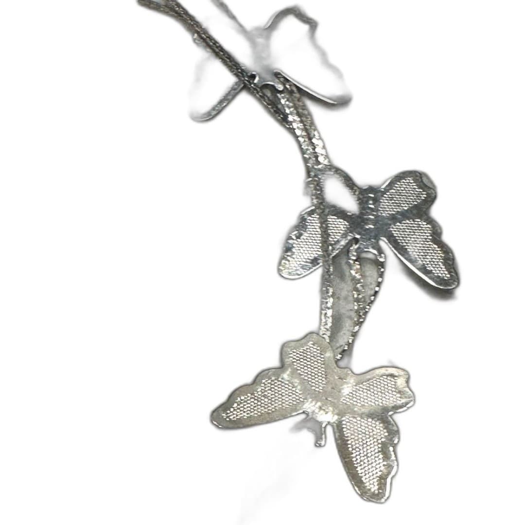 Silver Butterfly Hair Clip - Thumbnail 3