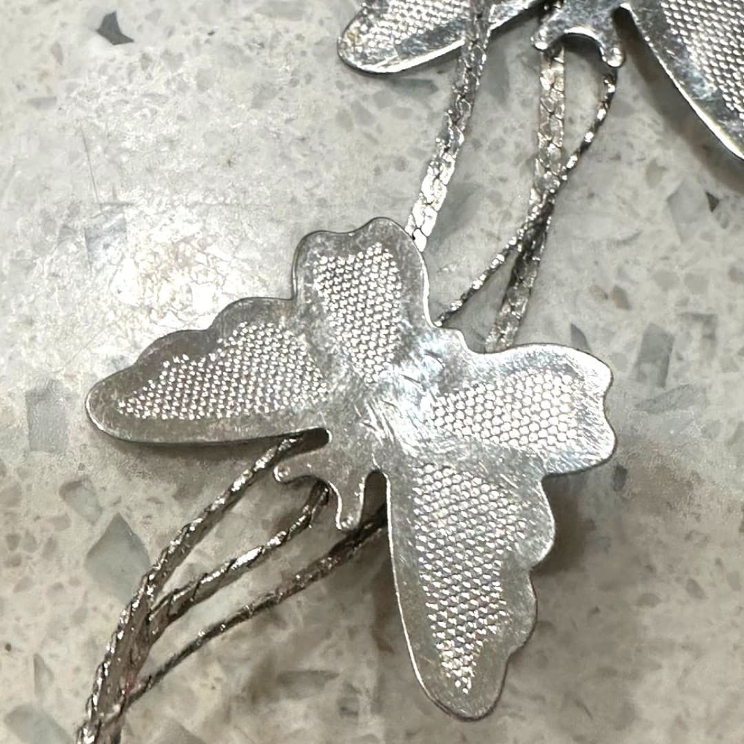 Silver Butterfly Hair Clip - Thumbnail 5