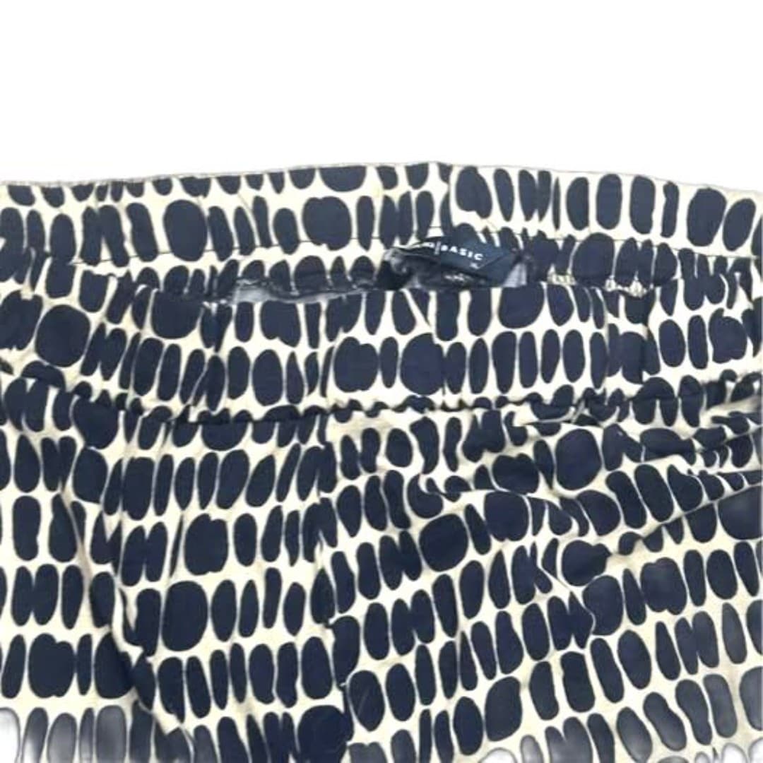 Elastic waistband dotted pants - Thumbnail 3