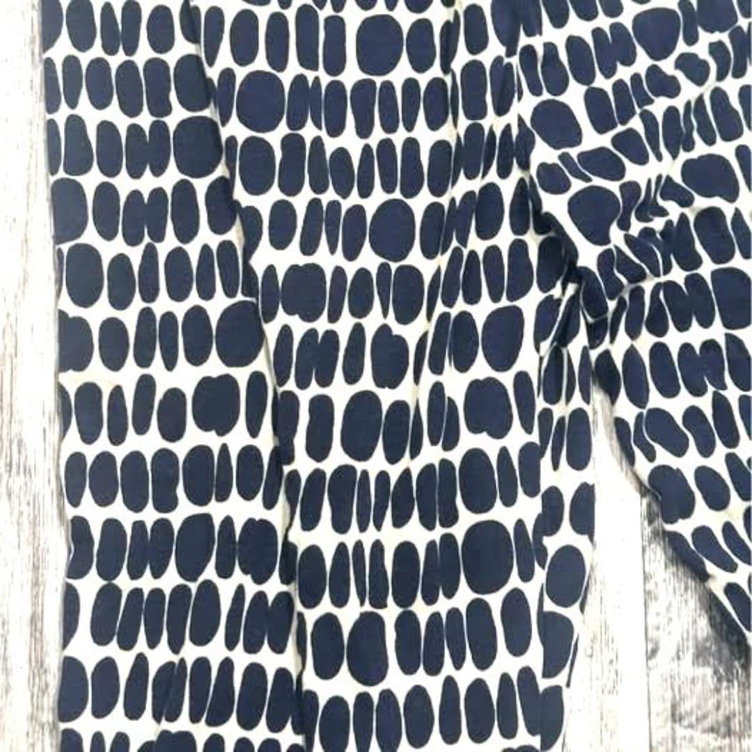 Elastic waistband dotted pants - Thumbnail 2