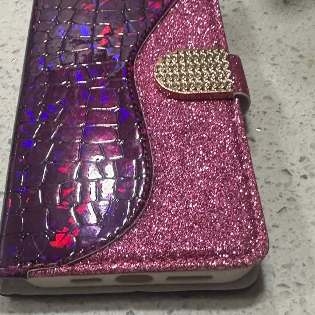 Case for iPhone 14 Pro Max/14 Pro Crocodile Pattern Shell with Card Slot - Thumbnail 9